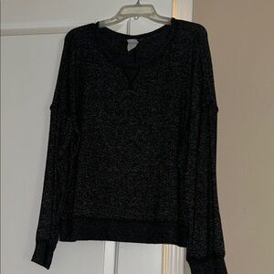 Stars Above Charcoal Long Sleeve Tee